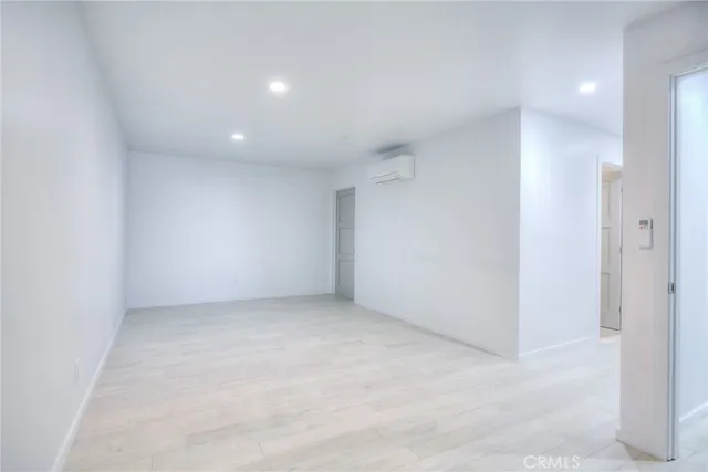 an empty room with a natural light