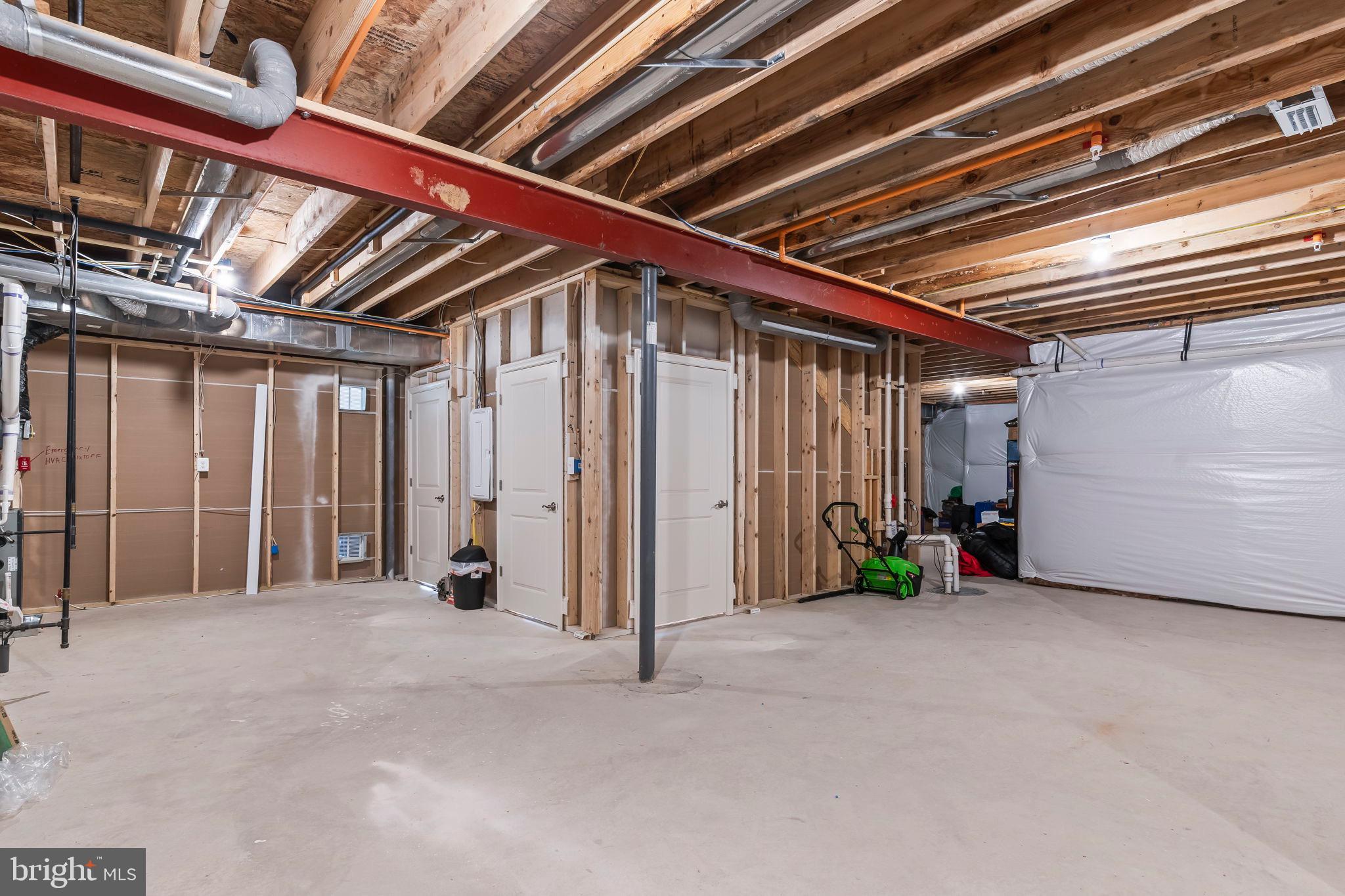 9104 Rama Court Clinton, MD 20735 - Photo 54 of 62 Spacious unfinished basement ready for ideas.
