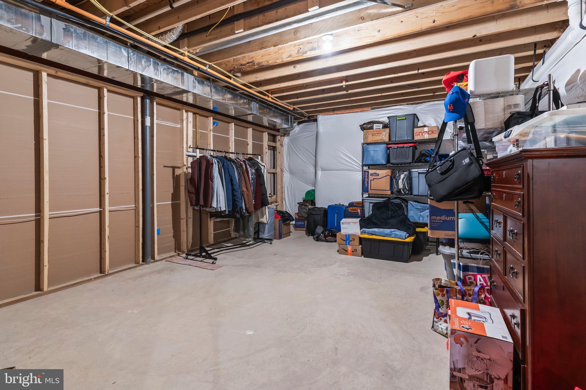 9104 Rama Court Clinton, MD 20735 - Photo 55 of 62 Spacious unfinished basement ready for ideas.