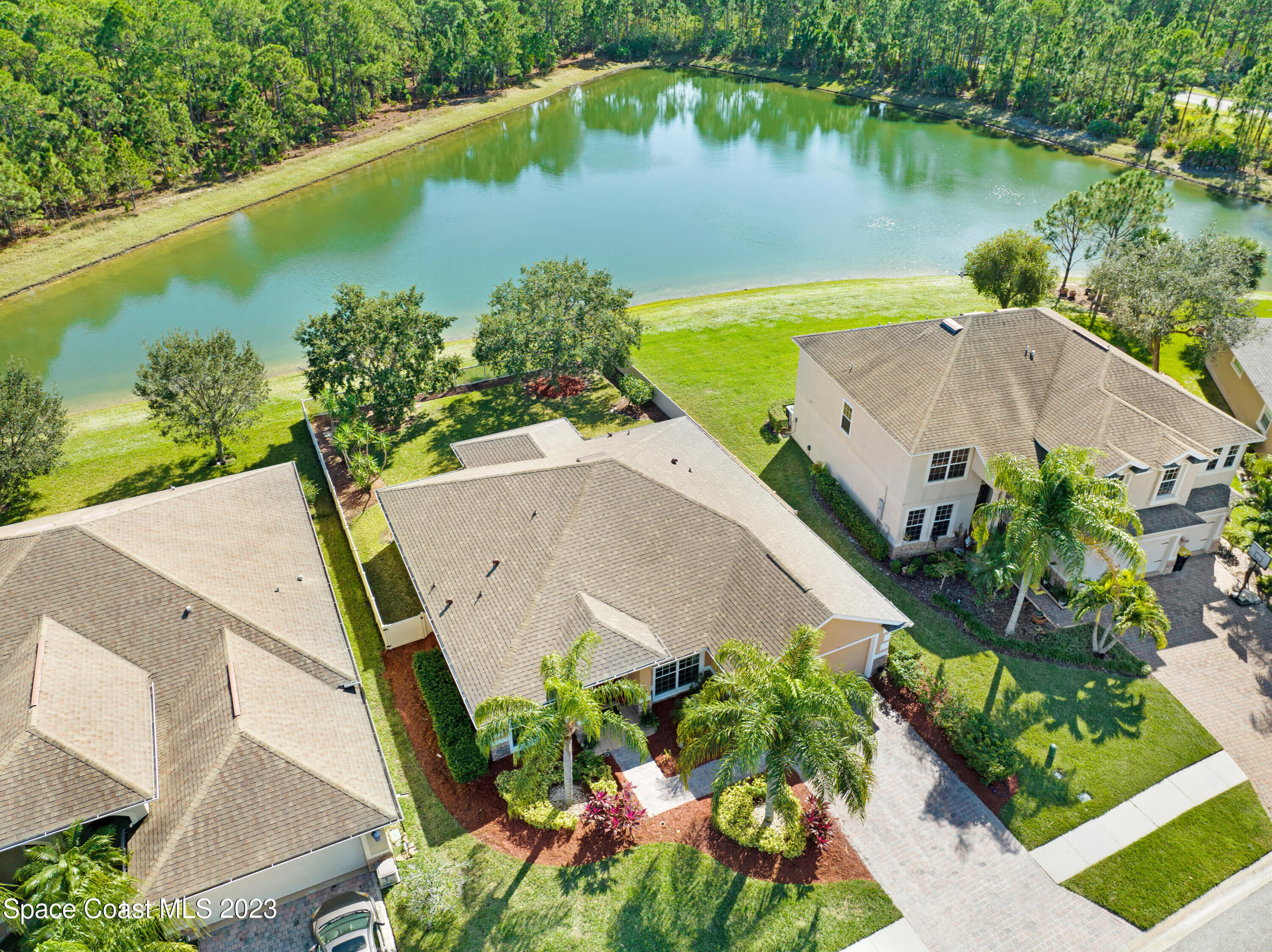 306 Abernathy Circle Palm Bay, FL 32909 - Photo 27 of 38 Aerial Lake View