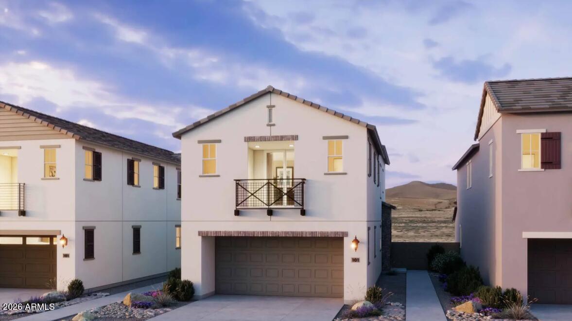 2434 West Maximo Way Phoenix, AZ 85085 - Photo 1 of 1 a front view of a house with a balcony