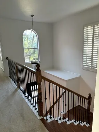 a view of entryway with a staircase