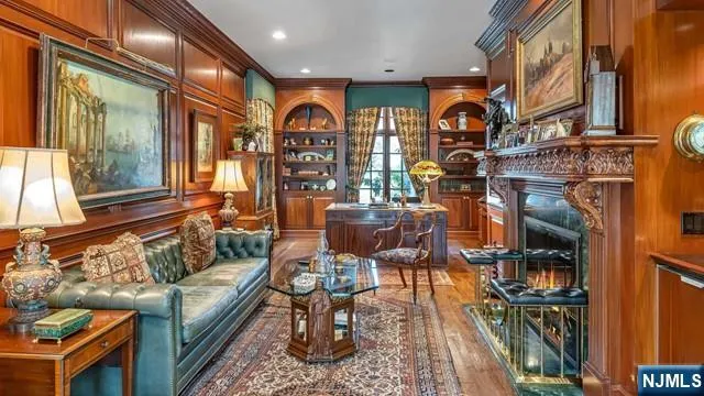 a living room filled with furniture