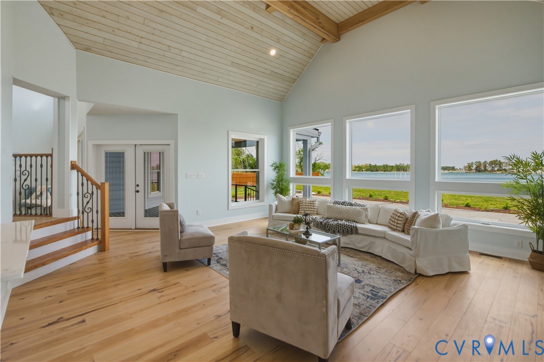 1355 Cowart Road Lottsburg, VA 22511 - Photo 23 of 65 a living room with furniture and a wooden floor