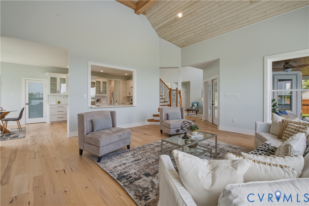 1355 Cowart Road Lottsburg, VA 22511 - Photo 25 of 65 a living room with furniture and wooden floor