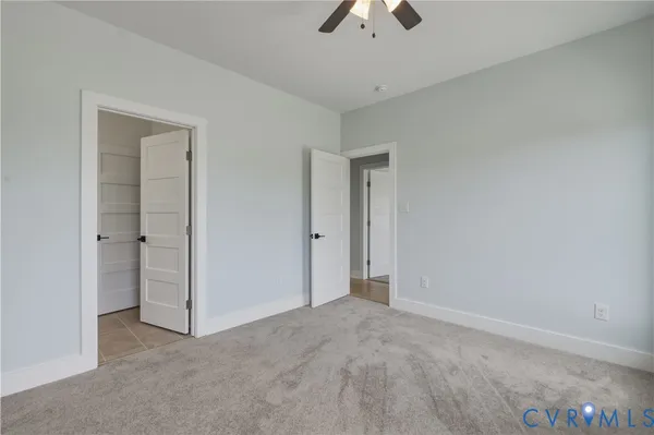 a view of a lake with a big yard