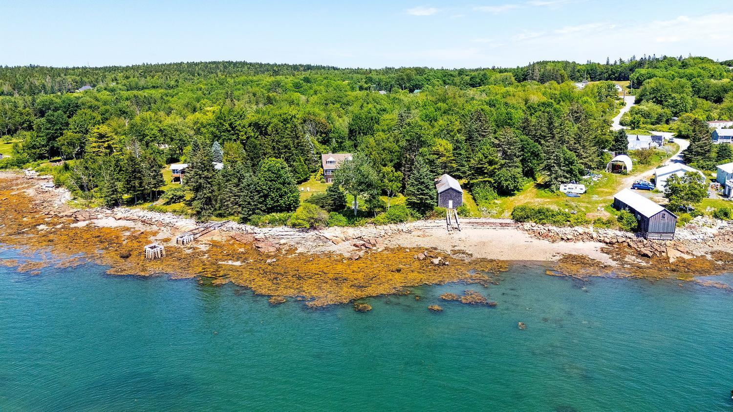 26 Boathouse Road Gouldsboro, ME 04607 - Photo 2 of 54 Aerial Property View from ocean