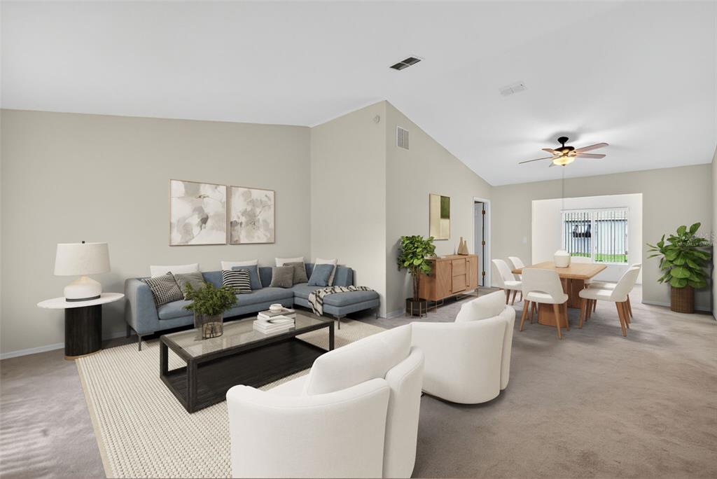 11353 Southwest 138th Lane Dunnellon, FL 34432 - Photo 6 of 33 a living room with furniture and wooden floor