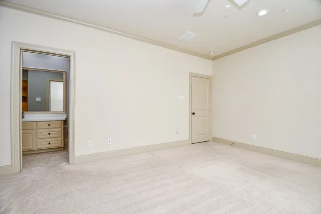 a view of an empty room