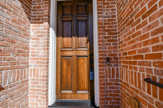 a view of a door