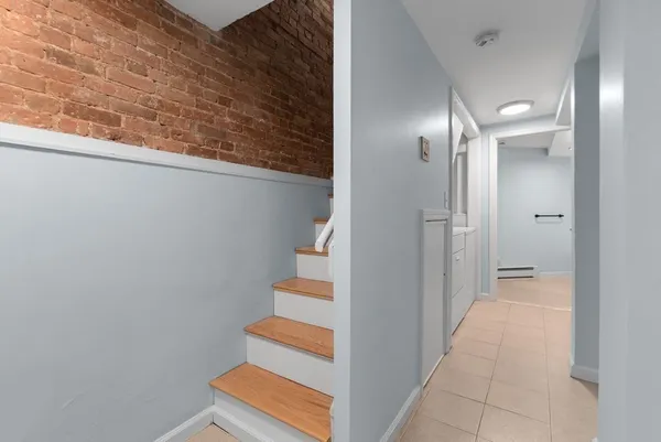 a view of an entryway with staircase