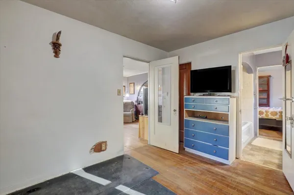 a view of a workspace with furniture and toys