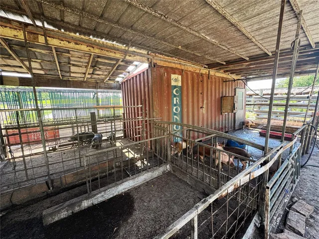 a terrace with water view
