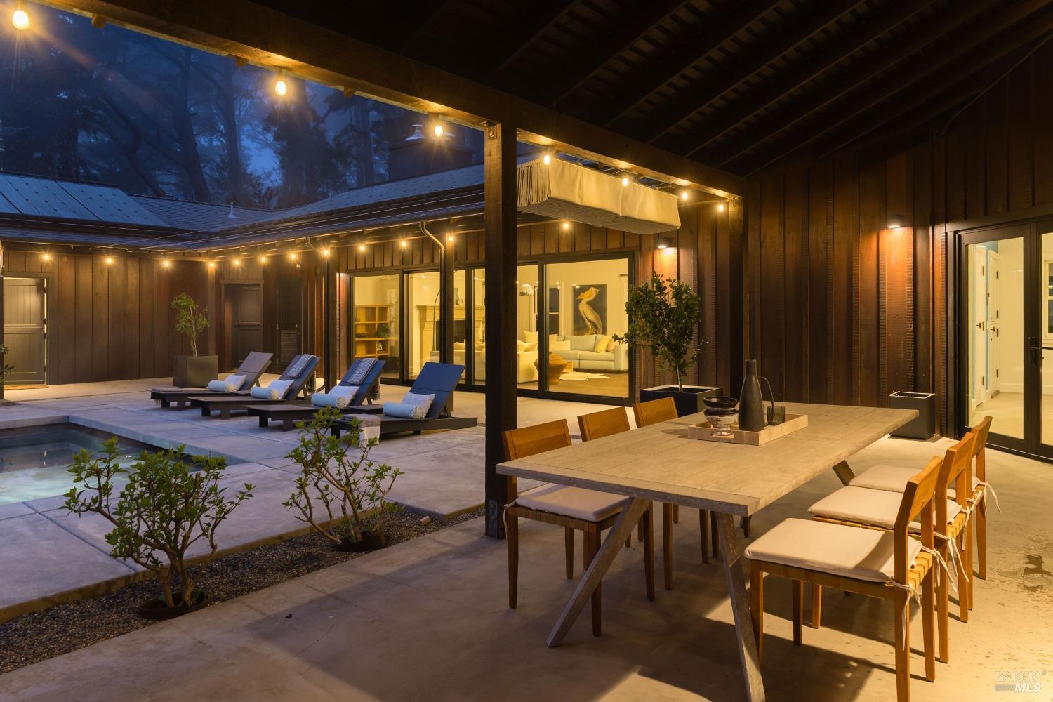18800 Fitzpatrick Lane Occidental, CA 95465 - Photo 28 of 35 a view of a dinning table and chairs in the patio