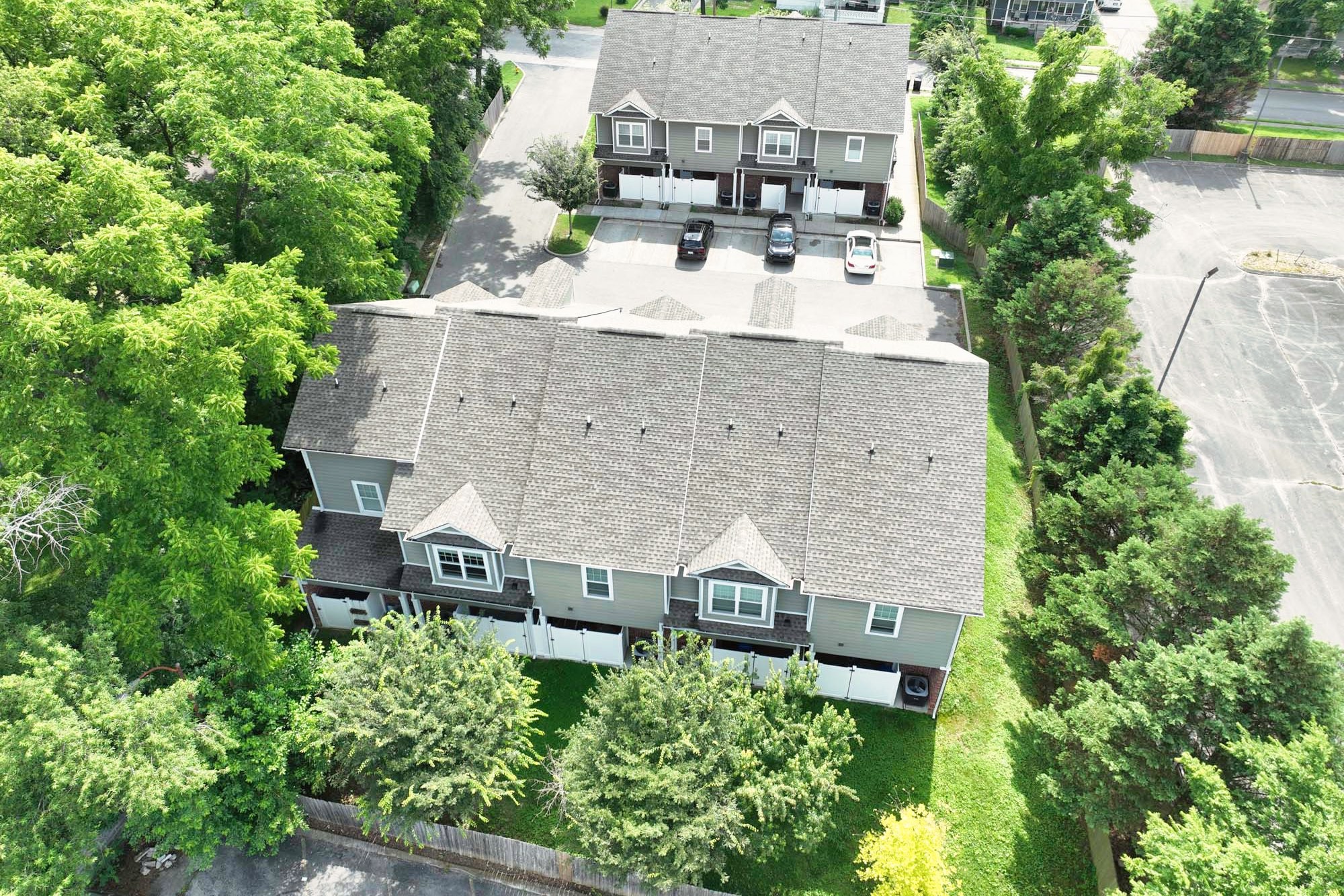 1019 North Maple Street, Unit 2D Murfreesboro, TN 37130 - Photo 54 of 56 an aerial view of a house with patio and garden