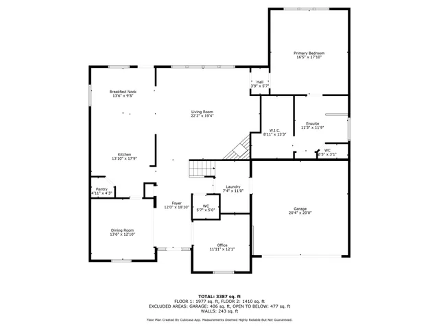 a picture of a floor plan