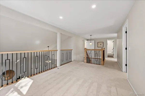 a view of livingroom with furniture and staircase