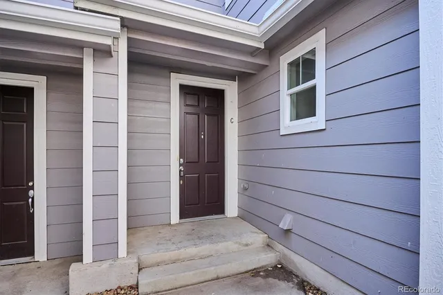 a view of front door