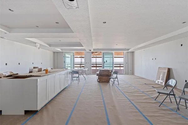 a kitchen with stainless steel appliances lots of counter top space