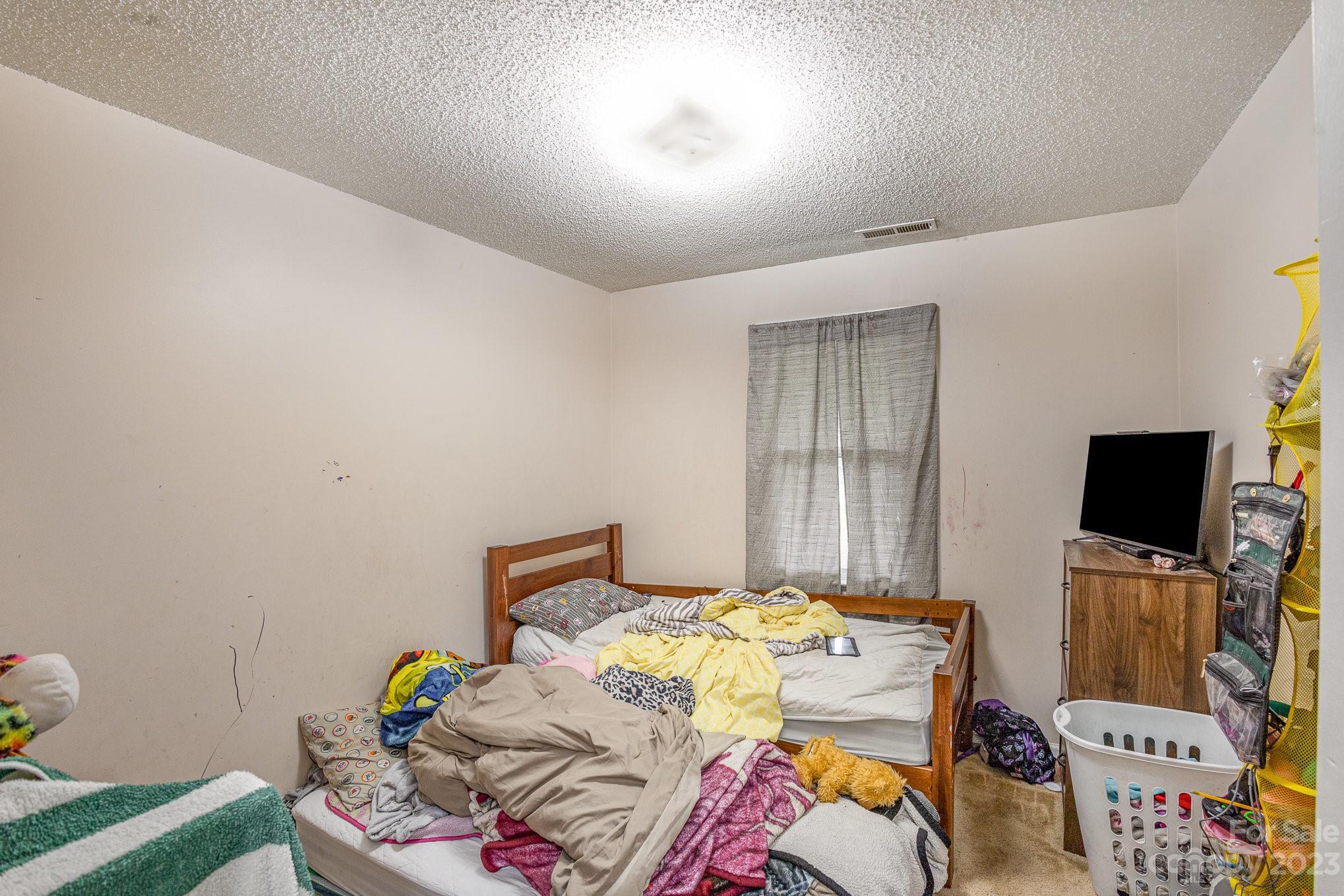 2781 St James Church Road Denver, NC 28037 - Photo 12 of 22 a bedroom with a bed and a flat screen tv