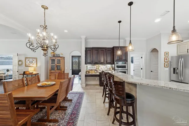 a view of a hallway with entryway