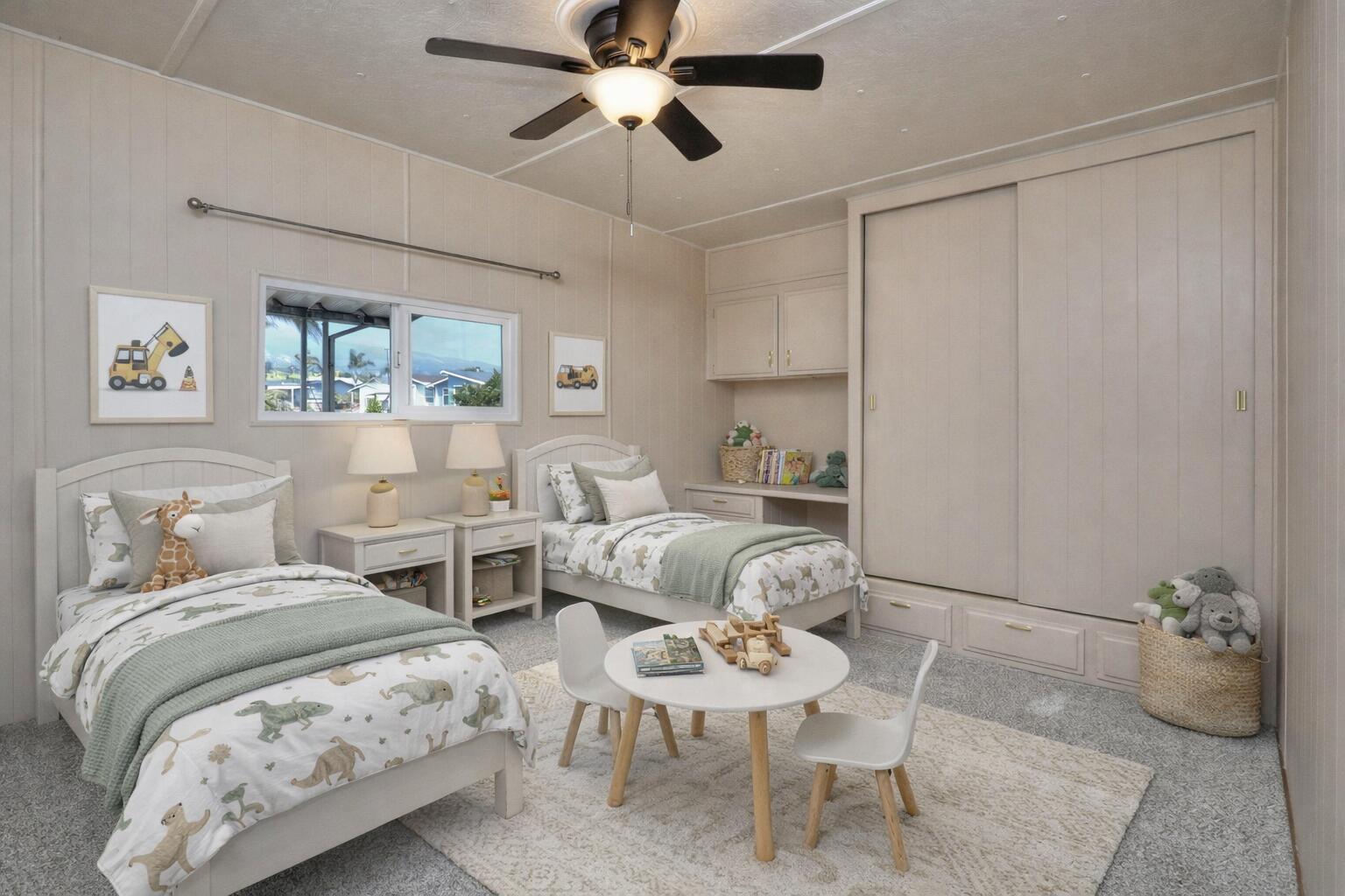 30 Winchester Canyon Road, Unit SPC 50 Goleta, CA 93117 - Photo 16 of 30 a bedroom with furniture and a chandelier