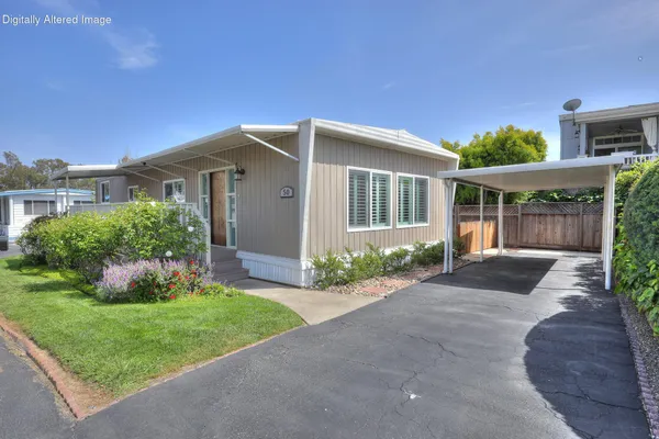 a workspace with furniture