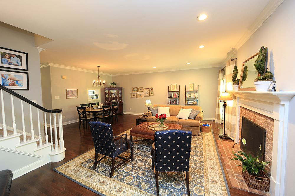 552 Weathergreen Drive Raleigh, NC 27615 - Photo 9 of 26 Can't you just imagine enjoying this nice space? Living and Dining Rooms