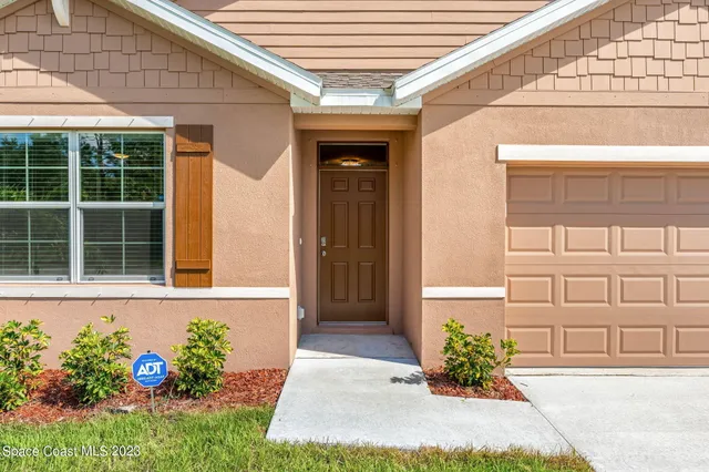 a front view of a house