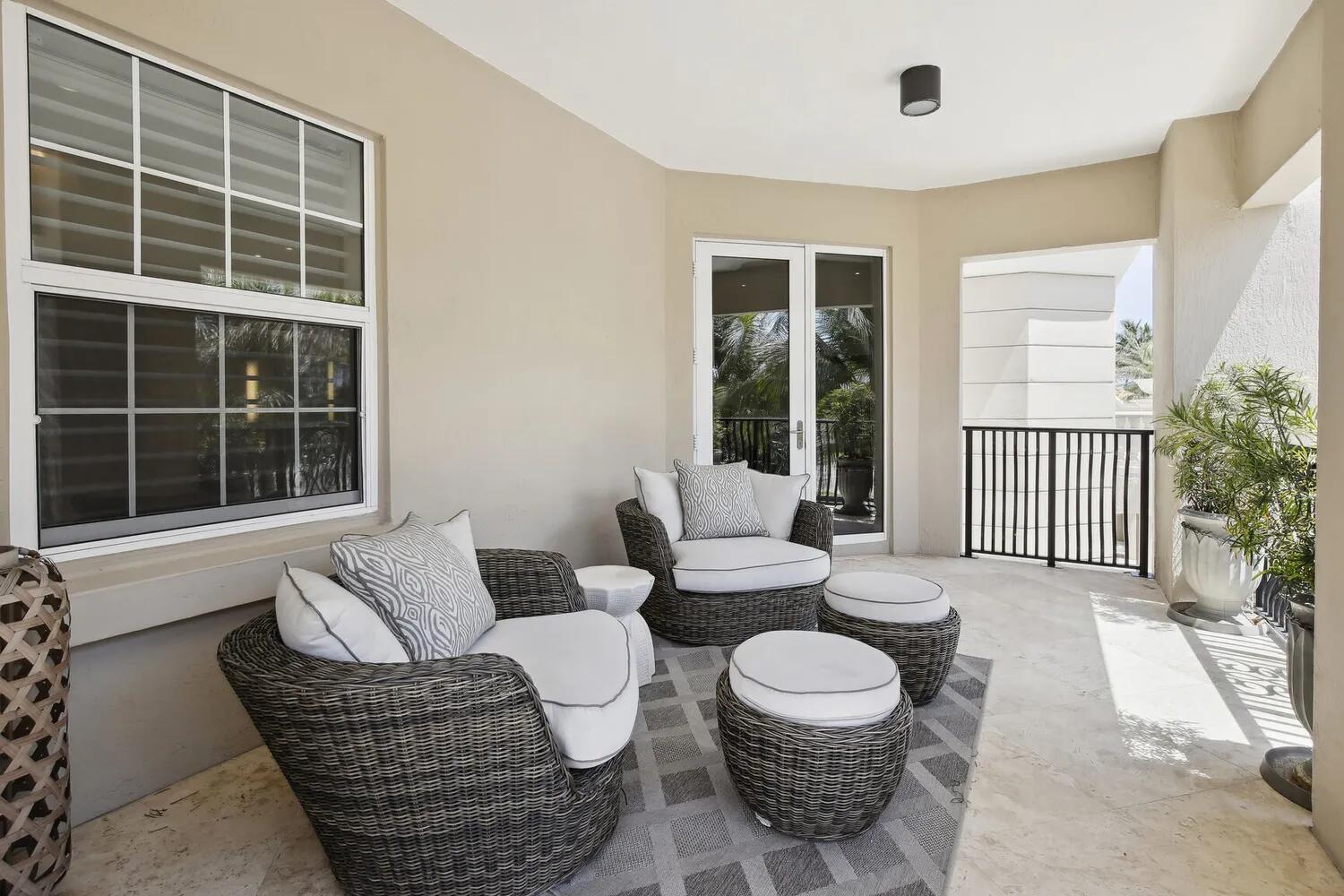 1 North Ocean Boulevard, Unit 201 Boca Raton, FL 33432 - Photo 16 of 36 Master Suite Balcony