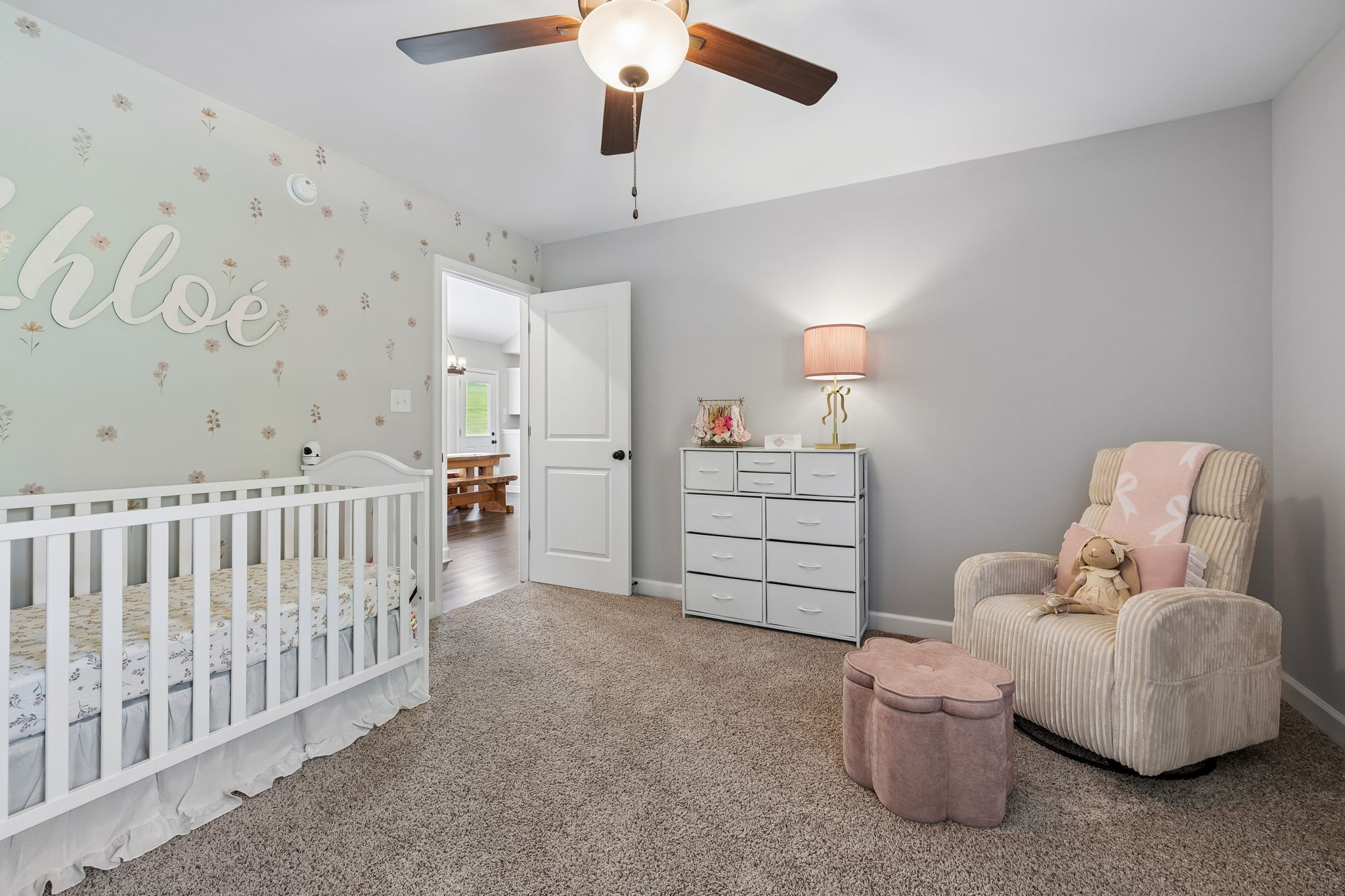 300 Still Point Road Smithville, TN 37166 - Photo 25 of 40 a living room with furniture and a baby crib