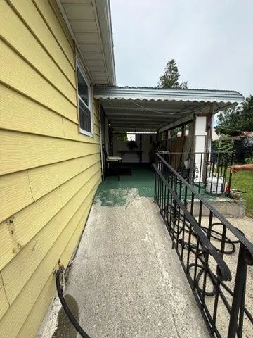 a view of outdoor space and deck