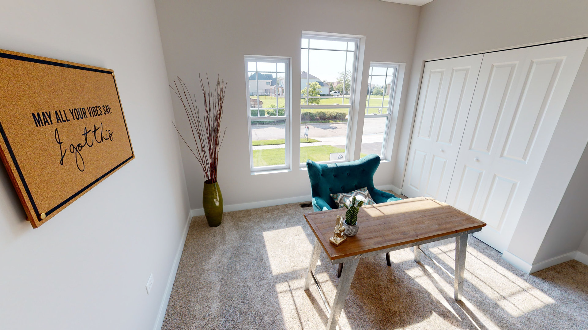 123 West Cache Isle Circle Channahon, IL 60410 - Photo 13 of 22 a view of a workspace with furniture and a window