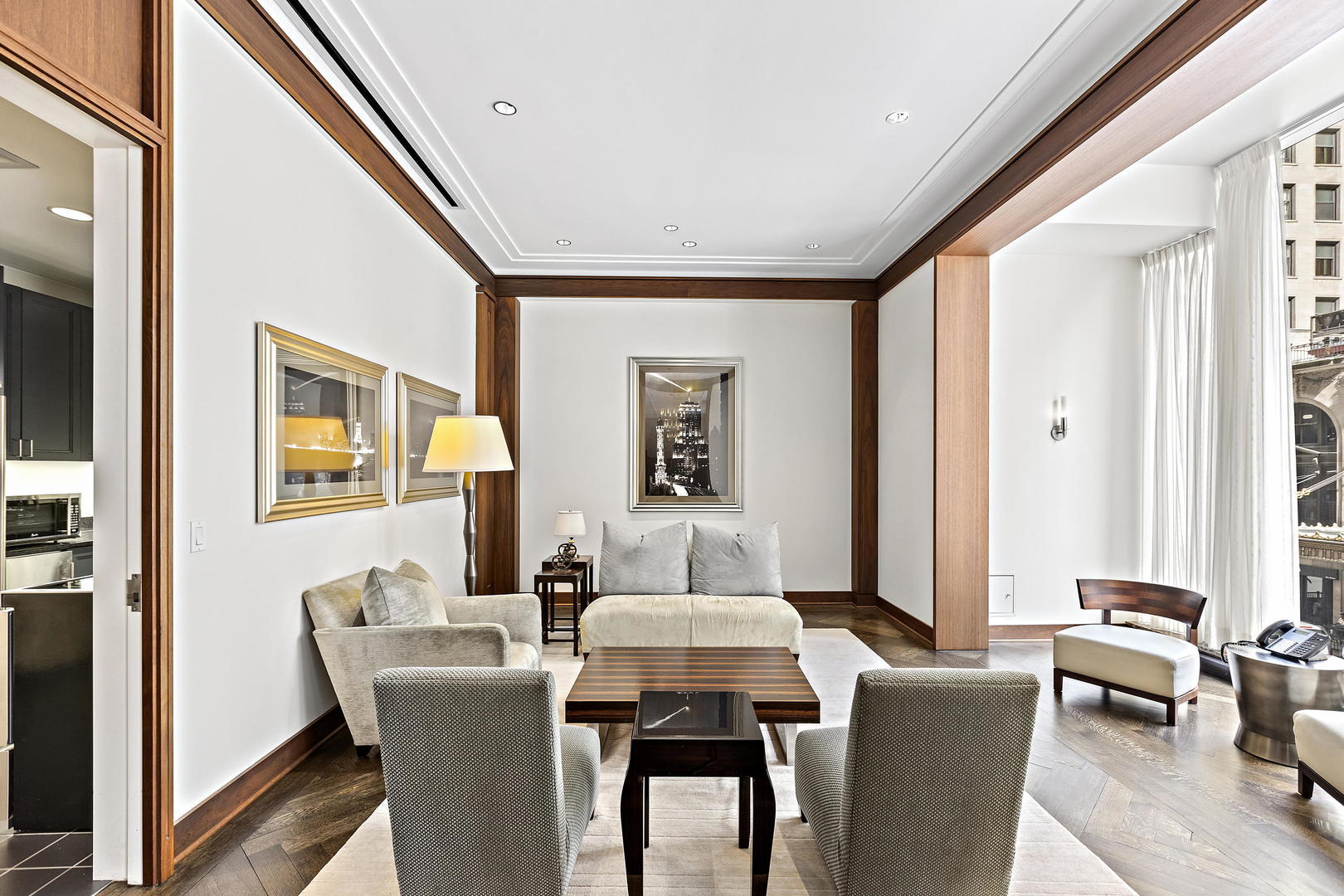 159 East Walton Place, Unit 9B Chicago, IL 60611 - Photo 26 of 28 a dining room with furniture and window
