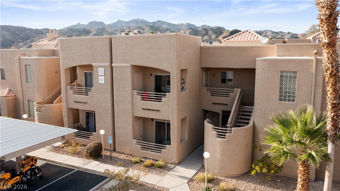 2232 Aspen Mirror Way, Unit 103 Laughlin, NV 89029 - Photo 41 of 50 View of building exterior featuring a mountain view