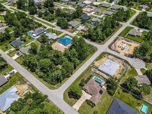 an aerial view of a