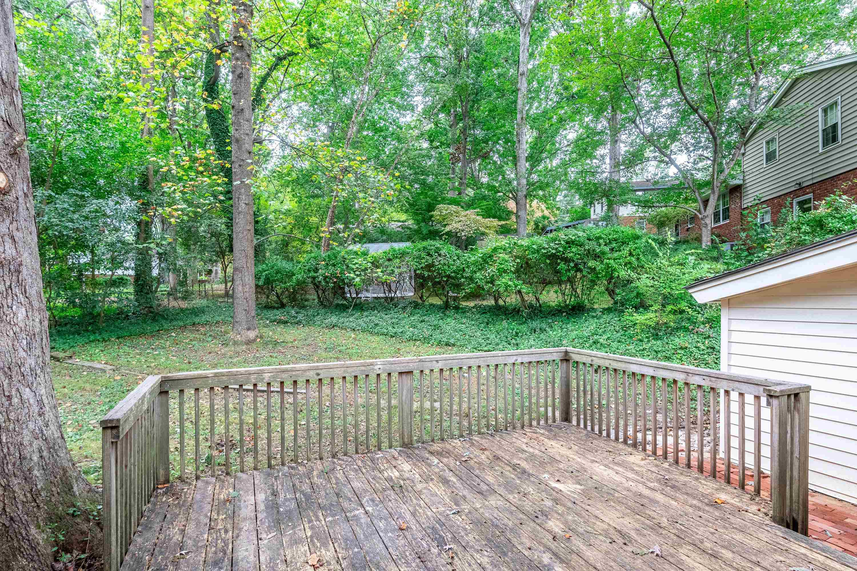 3316 Julian Drive Raleigh, NC 27604 - Photo 38 of 43 a view of a wooden deck with a yard