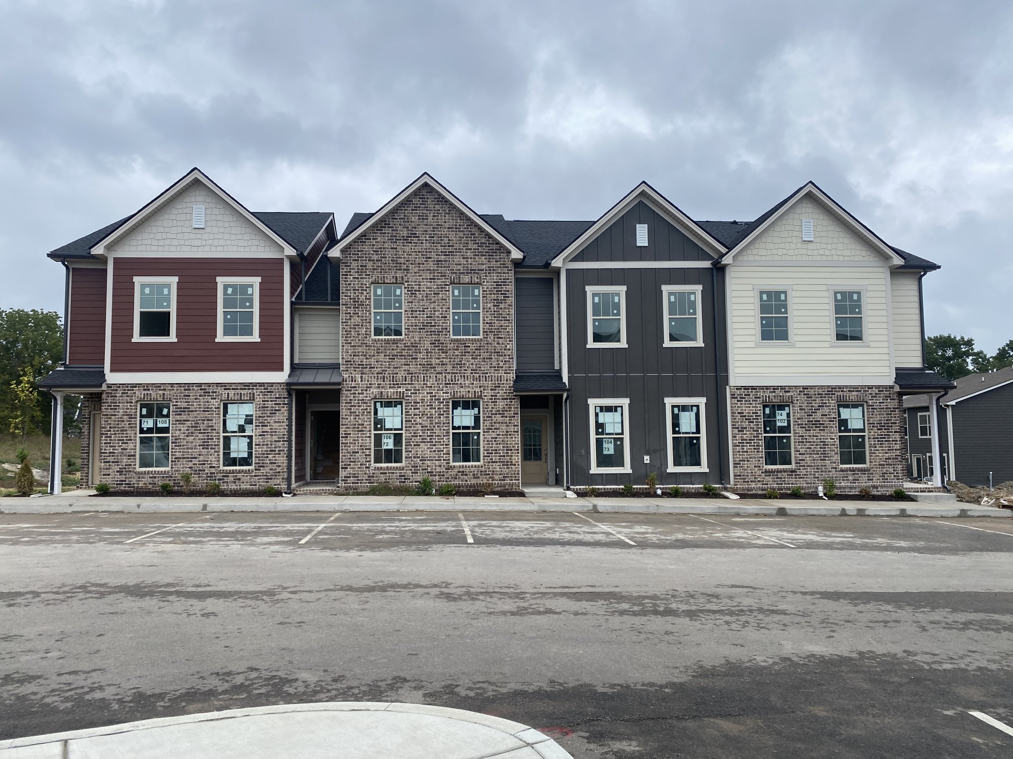 a front view of a house