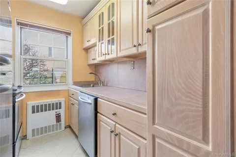 a utility room with a window