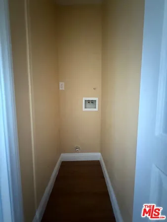 a small space with hardwood floor