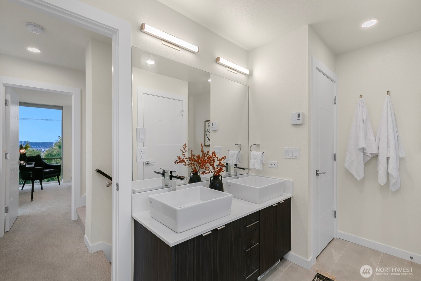 2408 13th Avenue South Seattle, WA 98144 - Photo 15 of 32 a bathroom with a sink vanity and a mirror