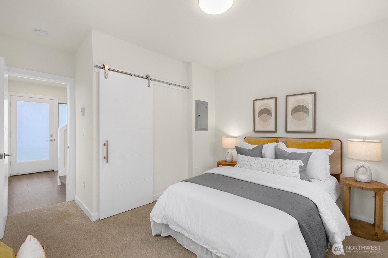 2408 13th Avenue South Seattle, WA 98144 - Photo 20 of 32 a bedroom with a bed and a painting