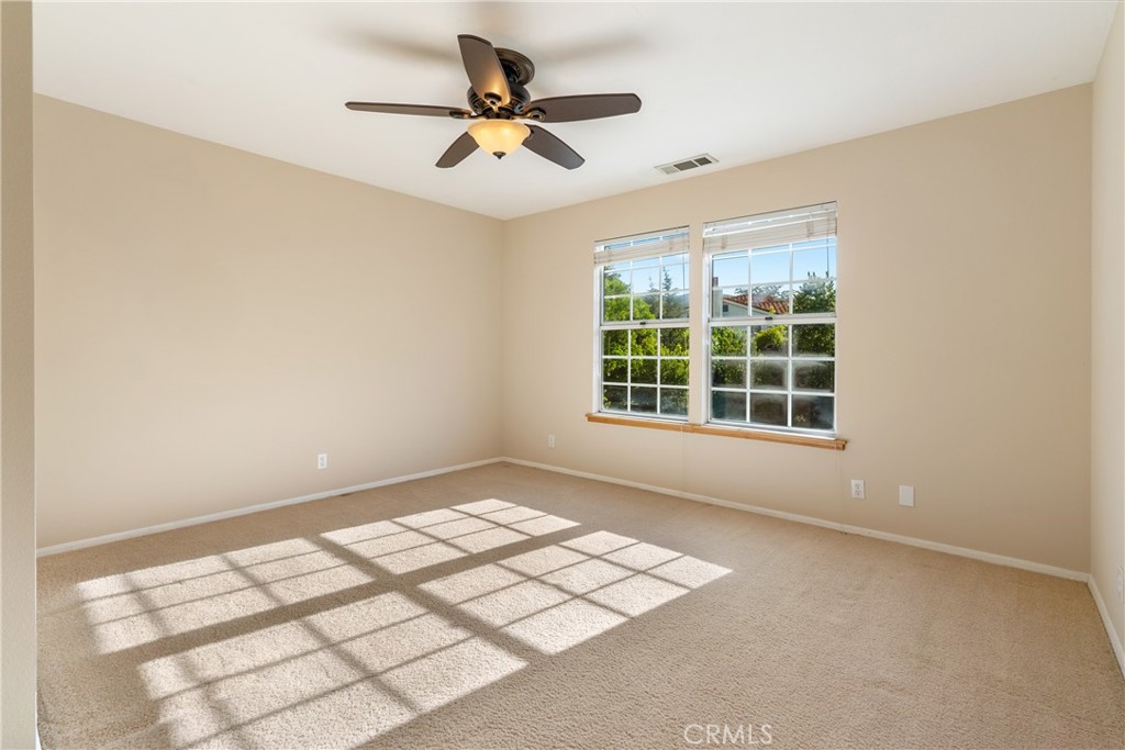 10885 San Marcos Road Atascadero, CA 93422 - Photo 24 of 35 a view of workspace with window and a ceiling fan
