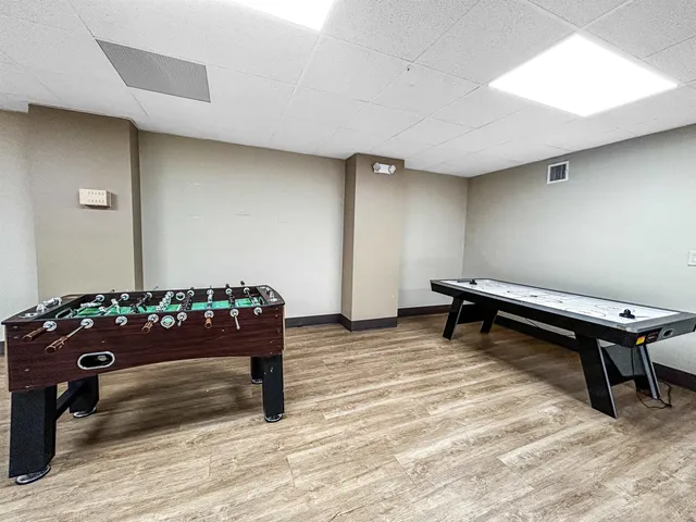 a view of a city street from a terrace