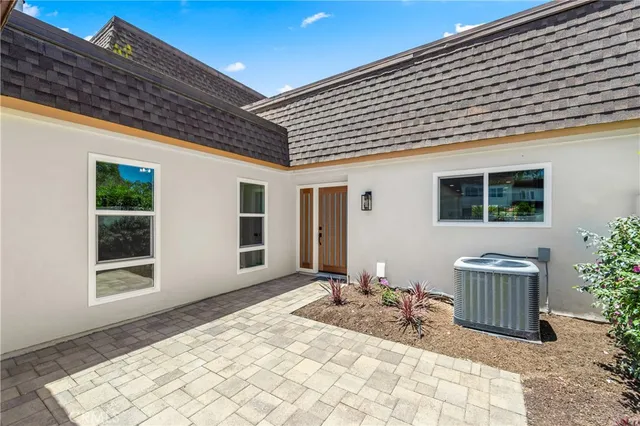 a front view of a house with entryway
