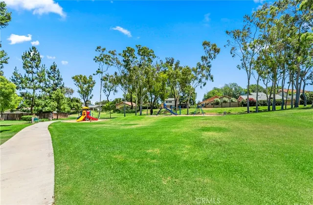 a view of a golf course with a park