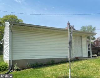 side of garage