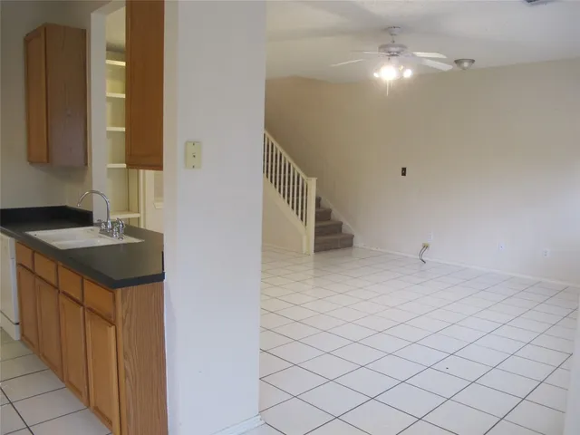 a view of a hallway with entryway