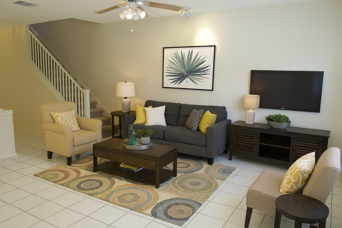 2011 Jasper Lane Cedar Park, TX 78613 - Photo 3 of 40 a living room with furniture and a flat screen tv