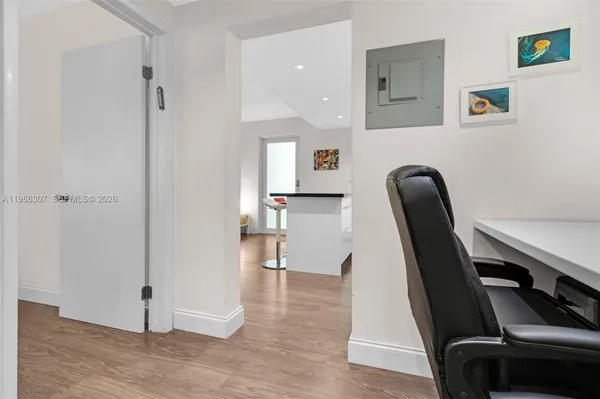 a view of a volley ball court